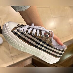 Burberry Plaid Canvas Sneakers US 6 to US10